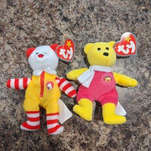 TY Teenie Beanies - McDonald's Bears - Set of 2
